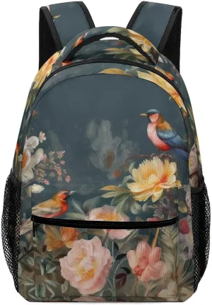Backpacks Flowers Birds Travel Bag Laptop Backpack Casual Daypack for Weekender Business Hiking