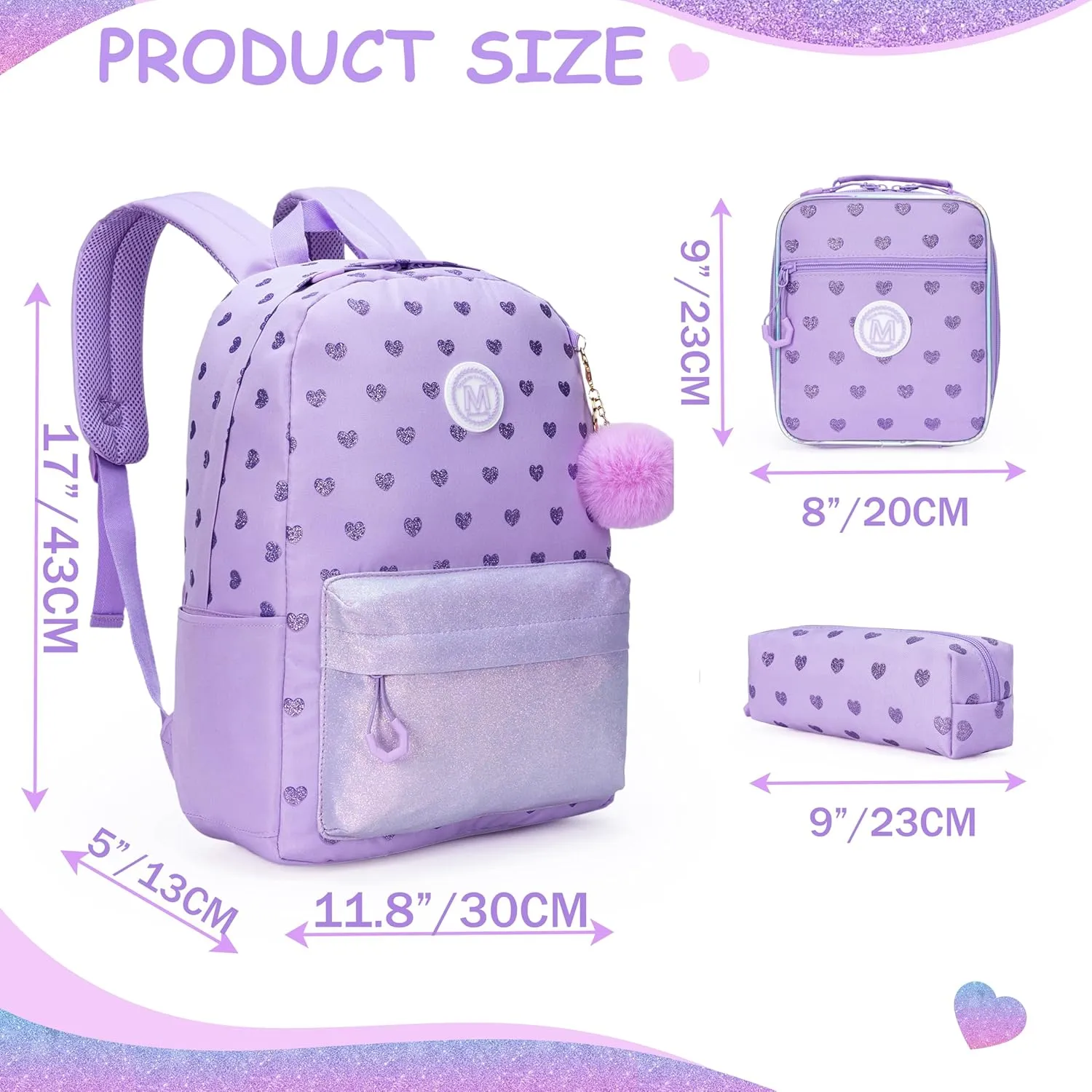 Backpacks for Girls Backpack Kids Travel Backpack School Bags for Girls Backpacks Ages 8-10 Bookbag