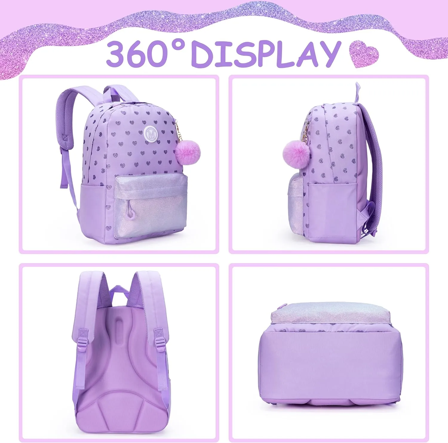 Backpacks for Girls Backpack Kids Travel Backpack School Bags for Girls Backpacks Ages 8-10 Bookbag