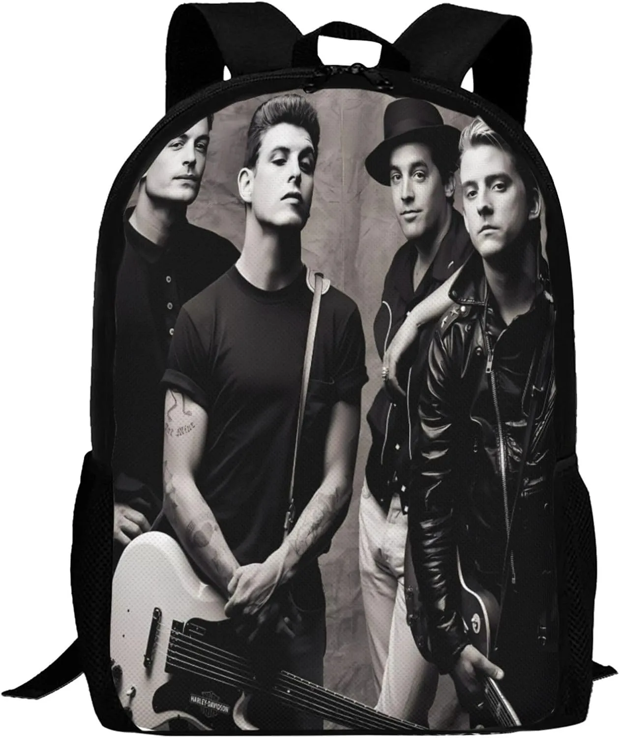 Backpacks Social Rock Distortion Band Double Shoulder Bag 15 Inchs Laptop Backpack for Camping Travle Work Hiking Women Men Gifts