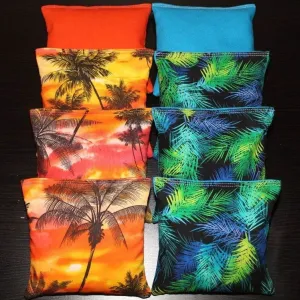BackYardGamesUSA All Weather Tropical Island Paradise Cornhole Bean Bags ACA Regulation