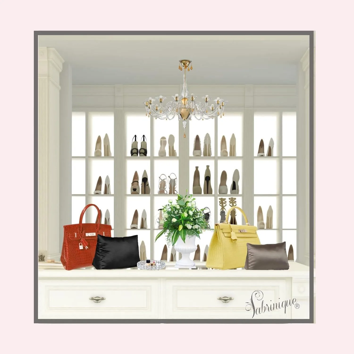 Bag Fillers for Kelly and Birkin Handbags | Triangle Purse Insert Pillows | Cushioned Shaper Inserts