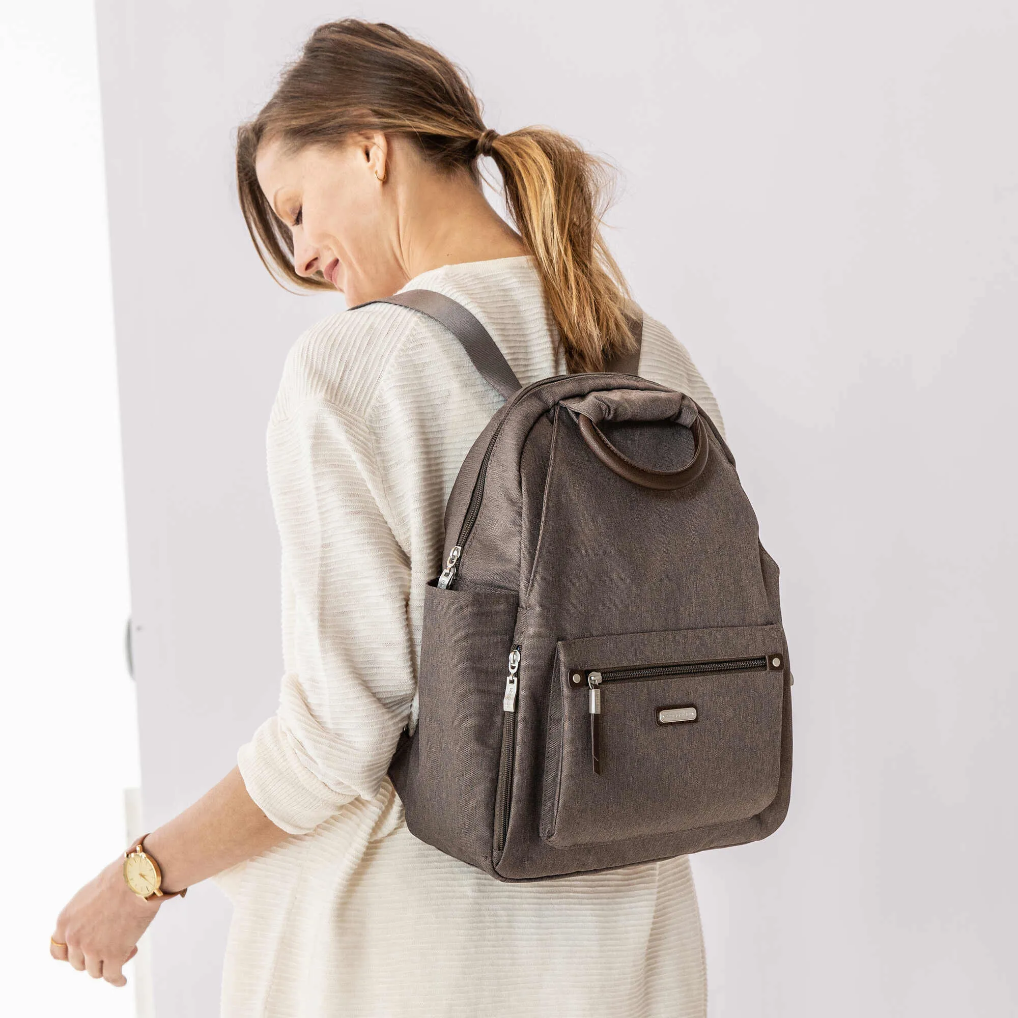 Baggallini All Day Backpack with RFID Phone Wristlet