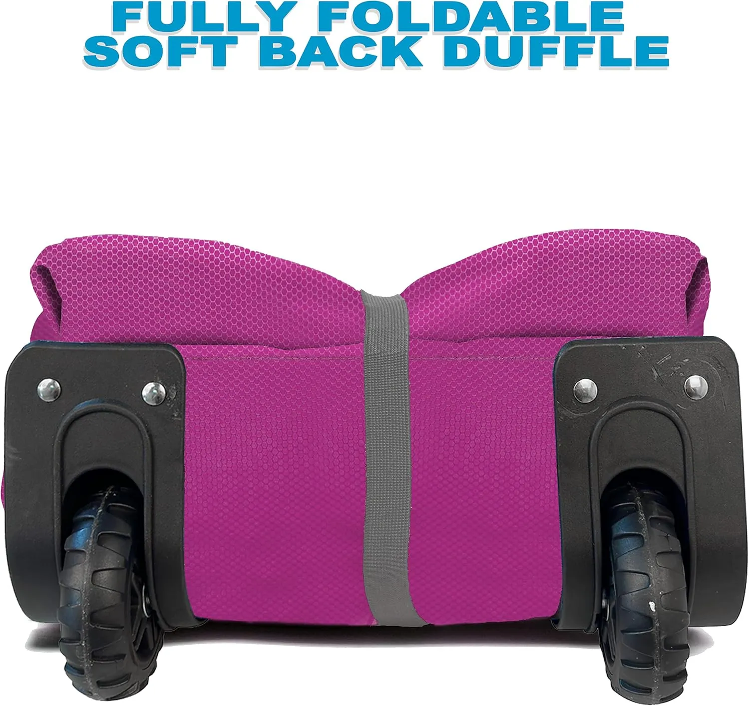 Bago Rolling Duffle Bag with Wheels - 30" 100L Foldable Weekender Bag, Waterproof Travel Duffel Bag, Heavy Duty lightWeight Duffle Bag for Traveling, Rolling Duffel Bag with Wheels (Pink2023)