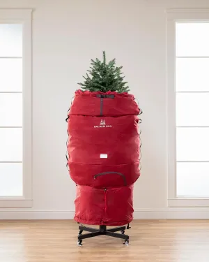 Balsam Hill | Rolling Christmas Tree Storage Bag | 33"x 95" | Accommodates Trees up to 9' Tall | Christmas Decoration Storage