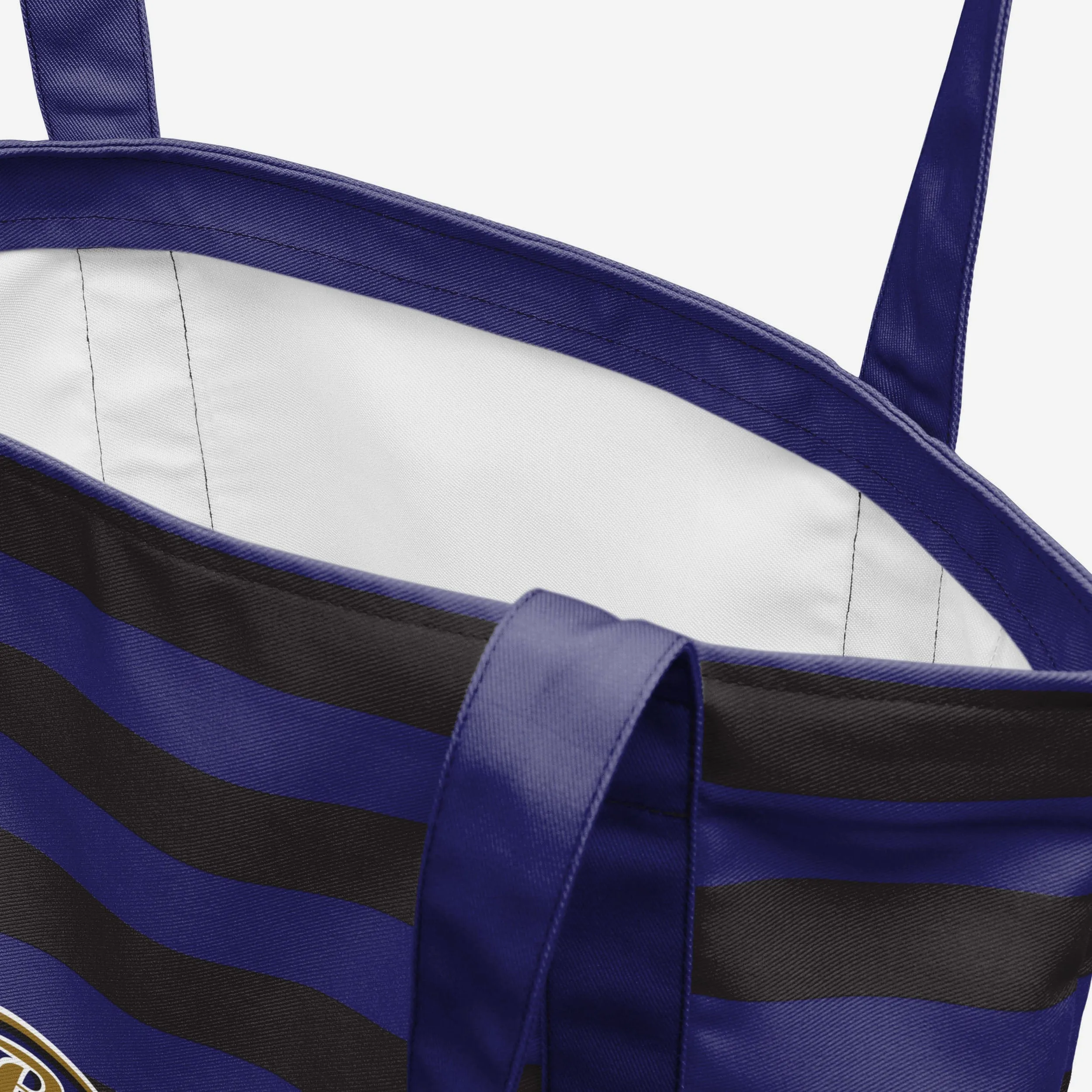 Baltimore Ravens Team Stripe Canvas Tote Bag