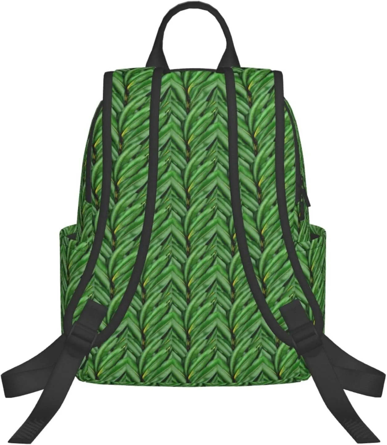 Banana Leaf Green Print Simple And Lightweight Leisure Backpack, Men'S And Women'S Fashionable Travel Backpack