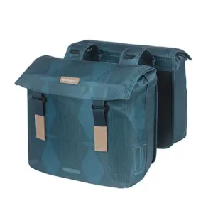 BASIL ELEGANCE DOUBLE BAG ESTATE BLUE