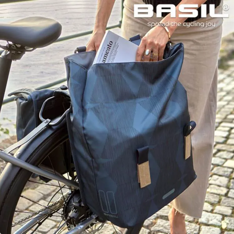 BASIL ELEGANCE DOUBLE BAG ESTATE BLUE