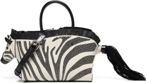 Basmgrzaia Women's Luxury Horse-Shaped Crossbody Handbag with Fringe - Unique Designer Purse for Casual & Special Events