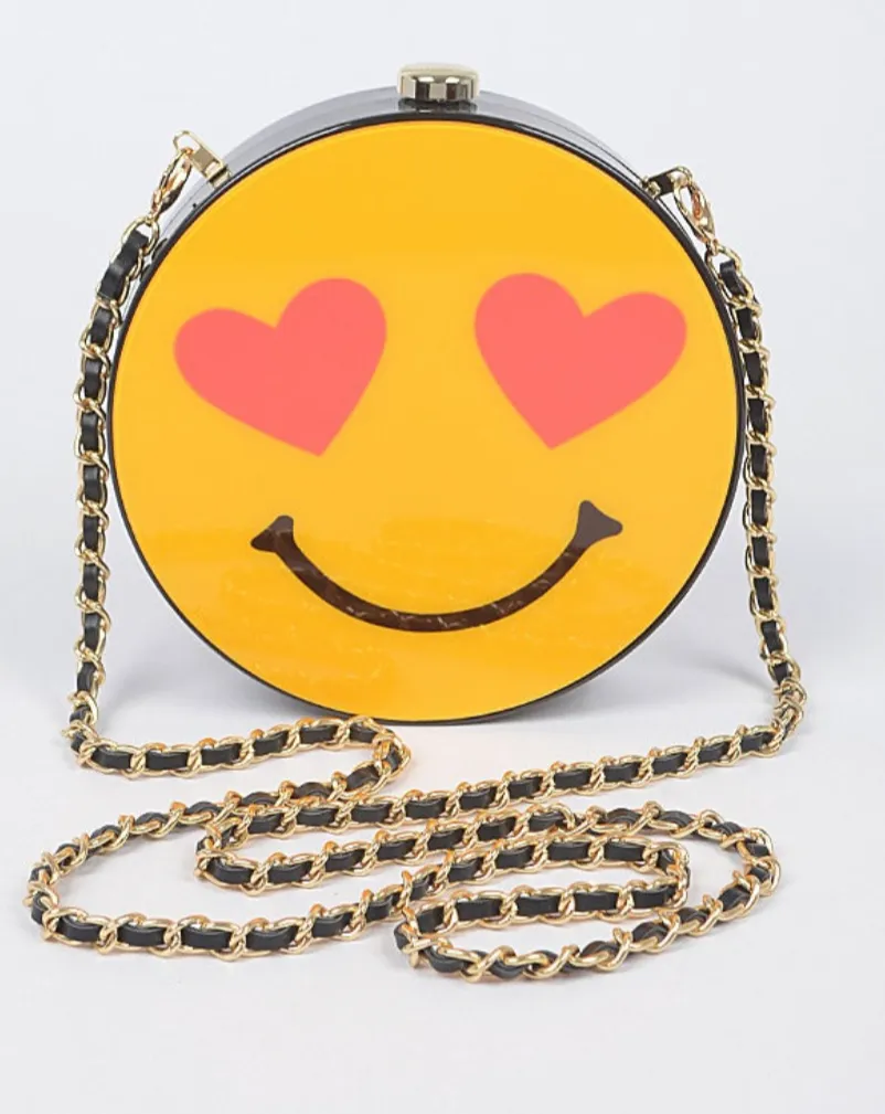 Be Happy Smiley Face Clutch