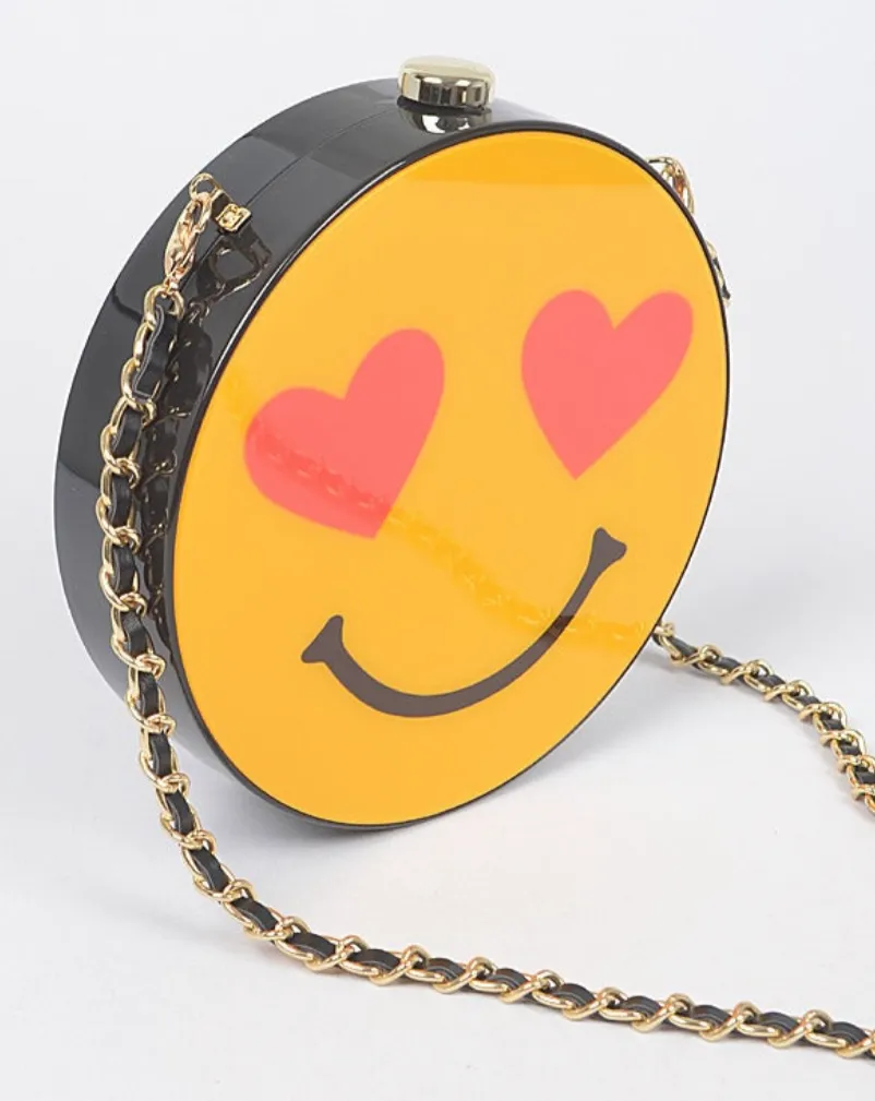 Be Happy Smiley Face Clutch