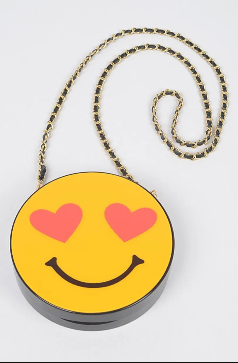 Be Happy Smiley Face Clutch