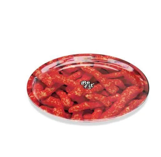 Be Lit Rolling Tray - Round