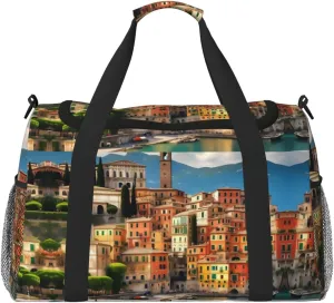 beautiful Italy print Carry on Bag Underseat Personal Item Bag Travel Duffel Bag Gym Carry On Sports Bag