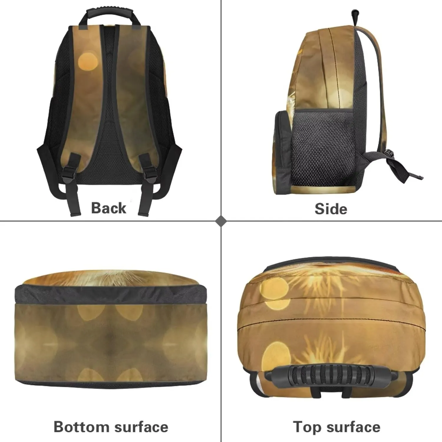 Beauty Collector Hamster Sunshine Backpacks Travel Laptop School Book Bag for Teens Kids