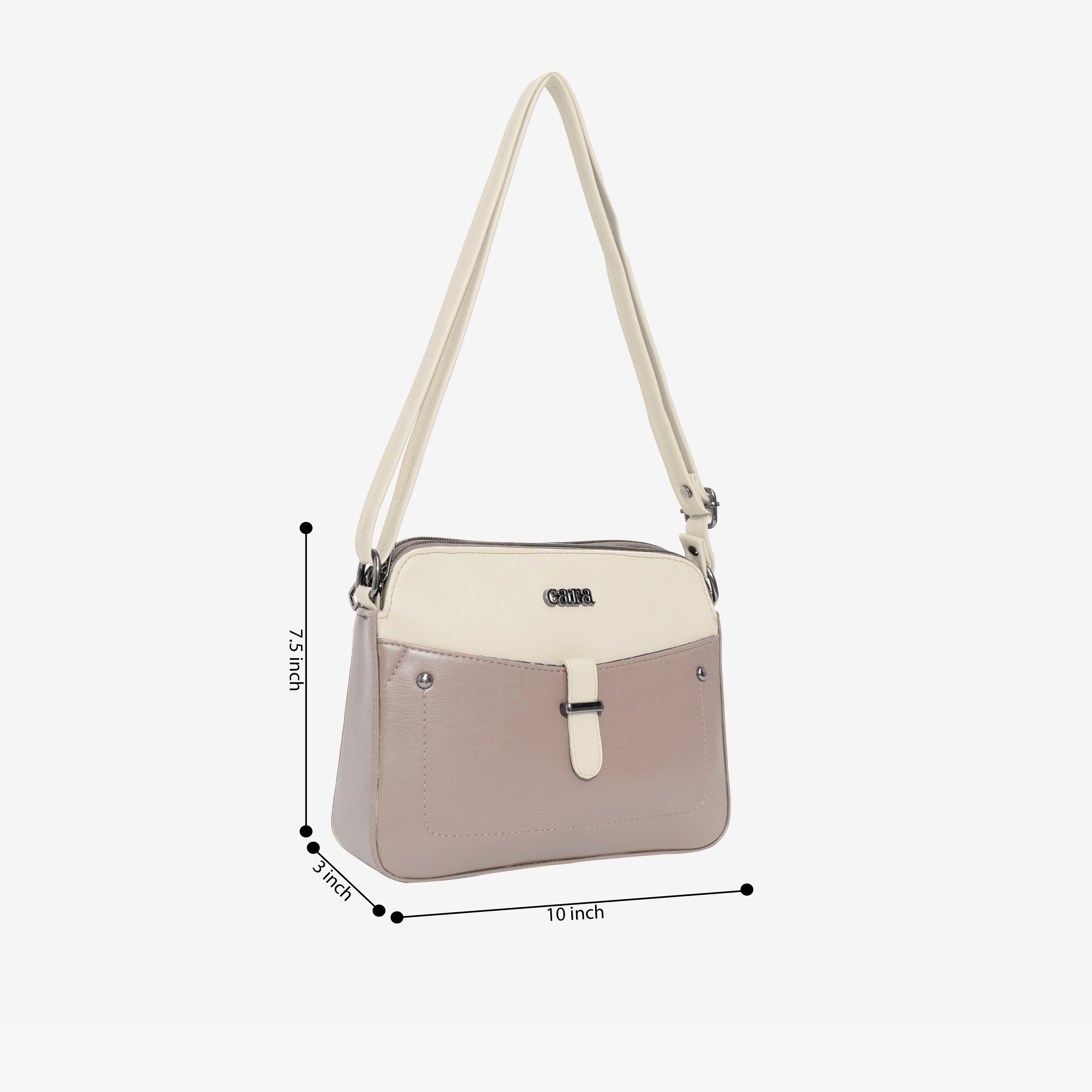 Beige Chic Crossbody Charm  | Cara