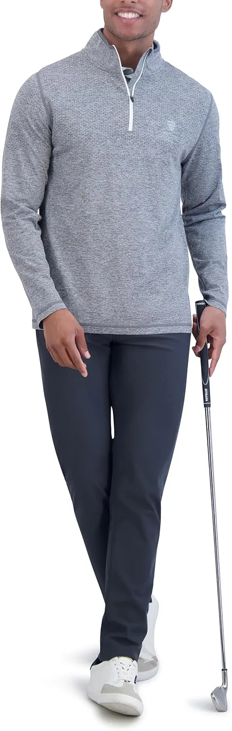 Ben Sherman Men's Quarter Zip Pullover Sweater – Lightweight, Casual, Work, Golf & Everyday Wear