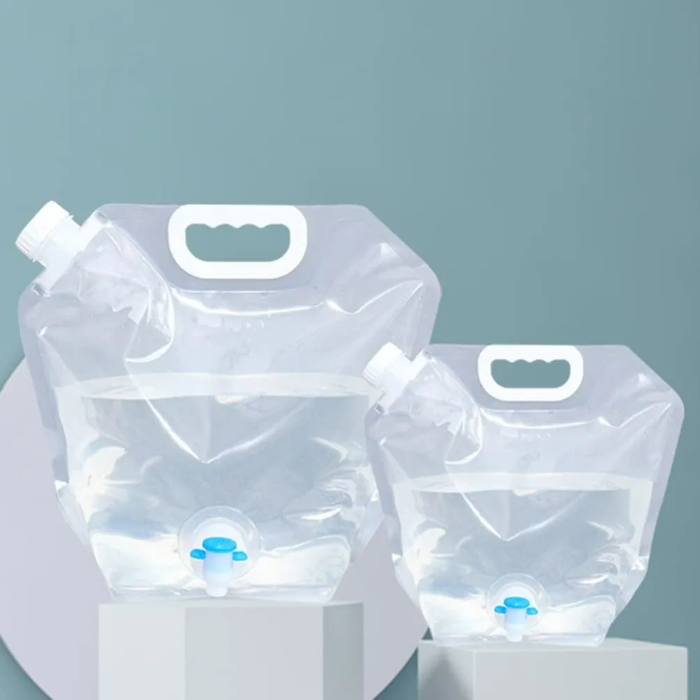 BESPORTBLE Camping Water Containers 2 Pack Collapsible Water Storage Bags Large Capacity Foldable for Easy Carrying Storage