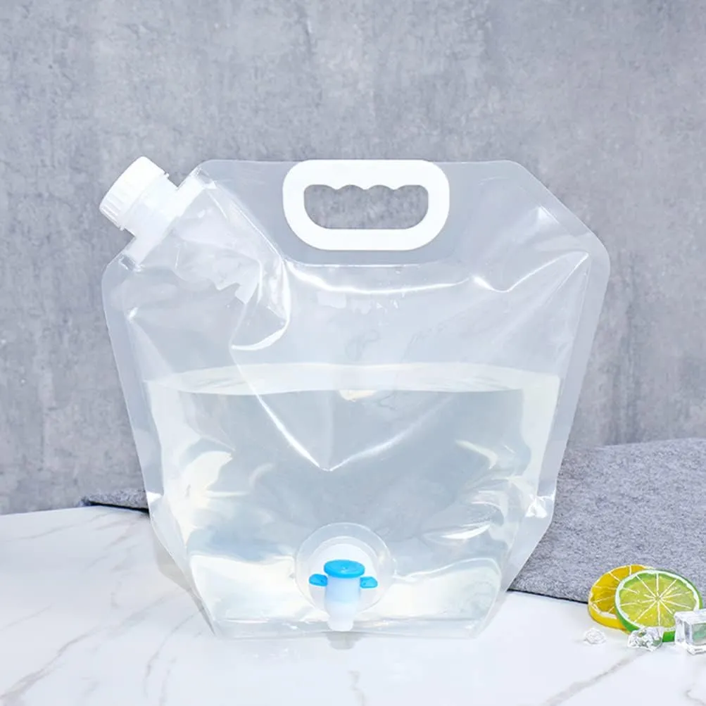 BESPORTBLE Camping Water Containers 2 Pack Collapsible Water Storage Bags Large Capacity Foldable for Easy Carrying Storage