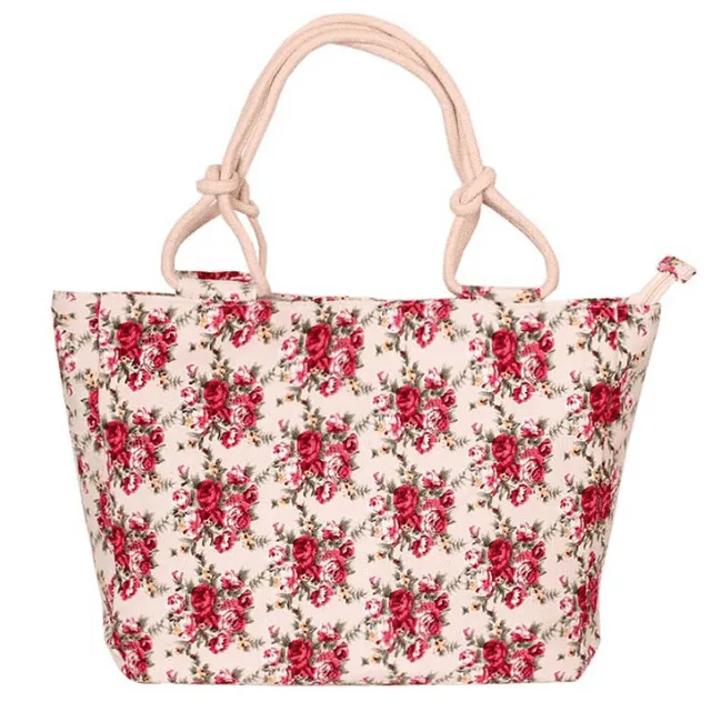 Big Size Casual Flower Printed Shoulder Bag for Women
