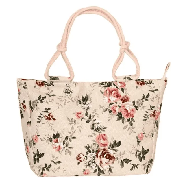 Big Size Casual Flower Printed Shoulder Bag for Women