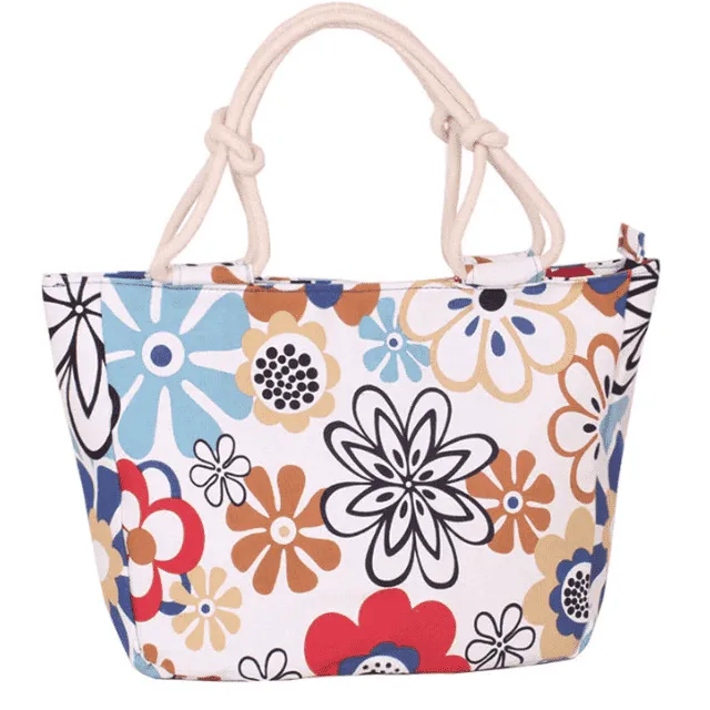 Big Size Casual Flower Printed Shoulder Bag for Women