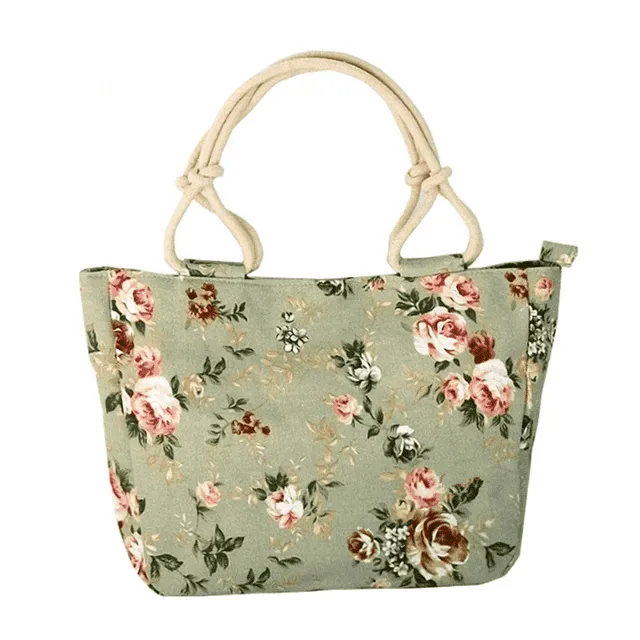 Big Size Casual Flower Printed Shoulder Bag for Women
