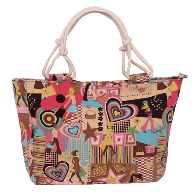 Big Size Casual Flower Printed Shoulder Bag for Women