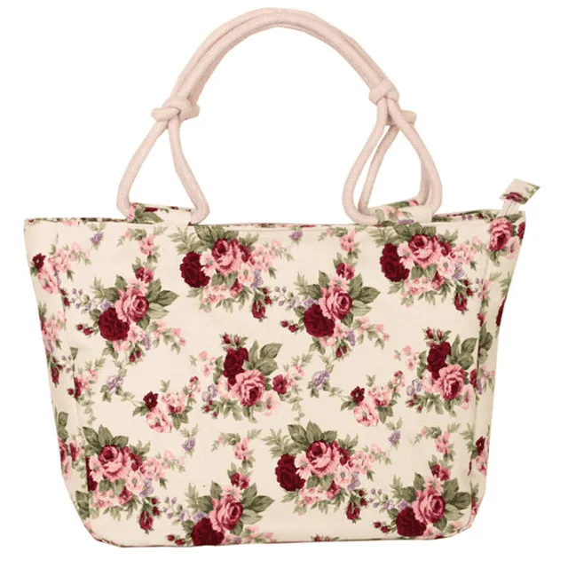 Big Size Casual Flower Printed Shoulder Bag for Women