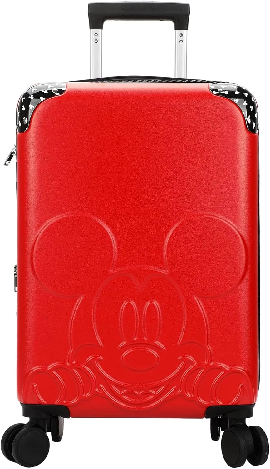 Bioworld Disney Mickey Mouse Red 20" Adult Hardside Rolling Luggage