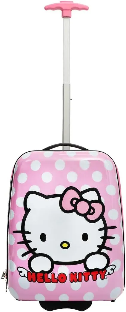 Bioworld Hello Kitty 16 Inch Telescopic Youth Carry-on Luggage Suitcase