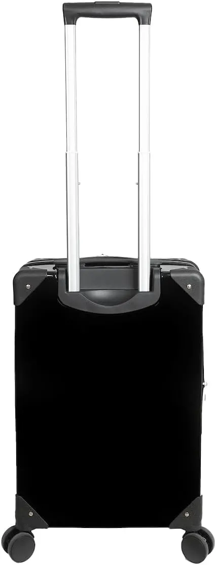Bioworld Kuromi Black and Purple 20" Carry-On Suitcase With Wheels And Retractable Handle