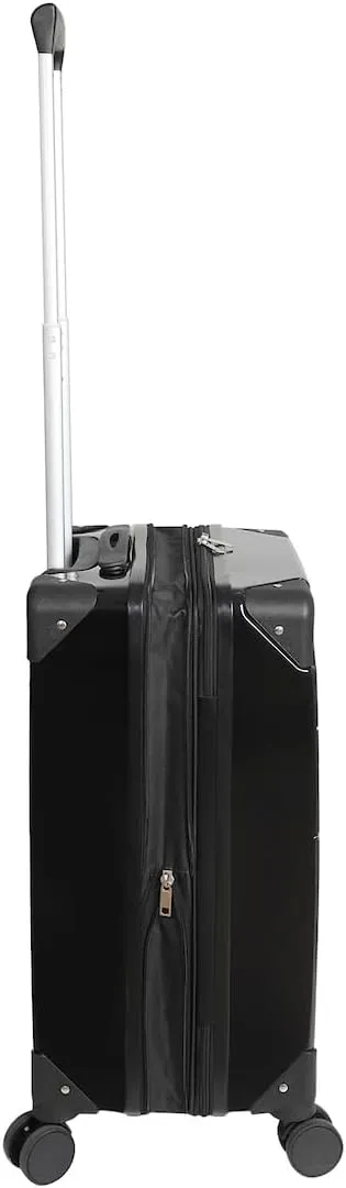 Bioworld Kuromi Black and Purple 20" Carry-On Suitcase With Wheels And Retractable Handle