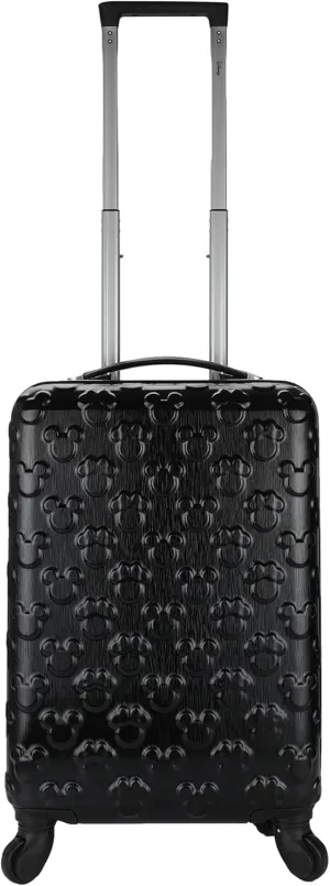 Bioworld Mickey Mouse 21 Molded Carry-On Luggage Mickey and Minnie Heads Hardside Rolling Luggage