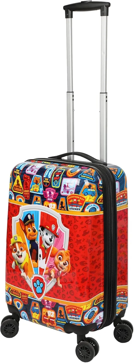 Bioworld Paw Patrol 20" Carry-On Luggage With Wheels And Retractable Handle
