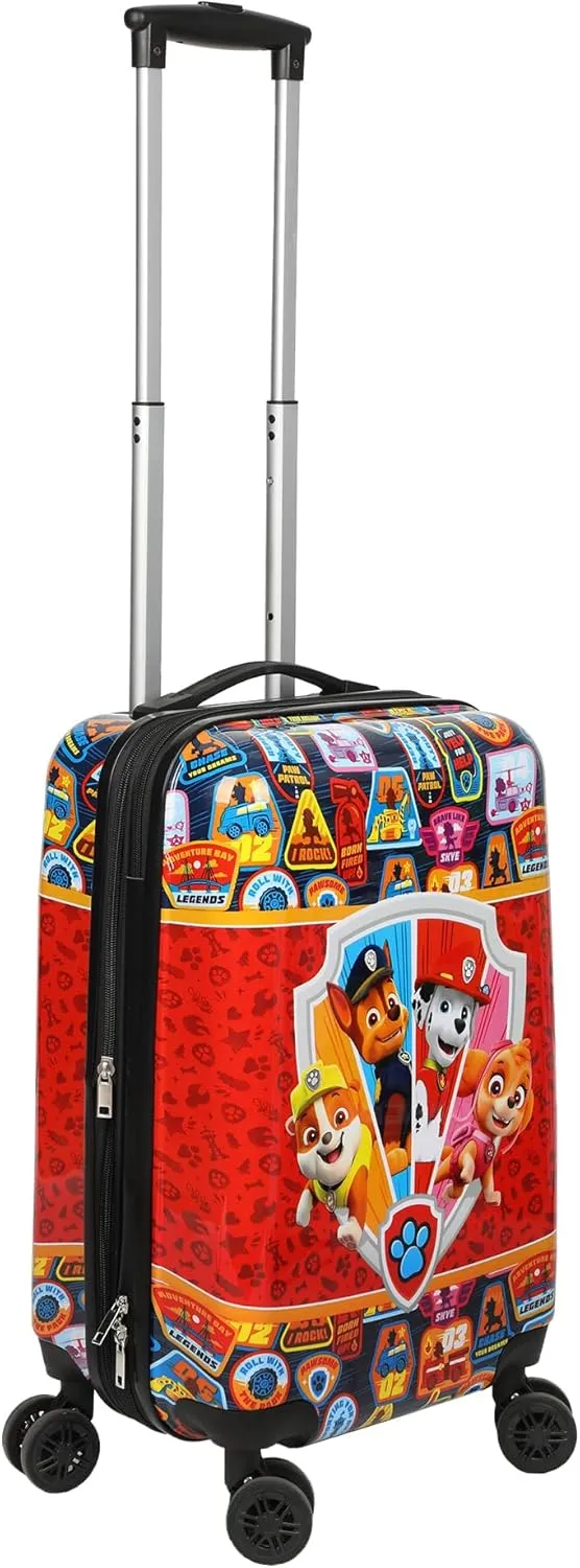 Bioworld Paw Patrol 20" Carry-On Luggage With Wheels And Retractable Handle