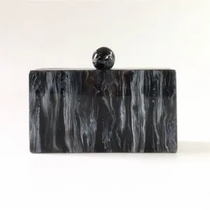 Black Acrylic Evening Clutch Bags