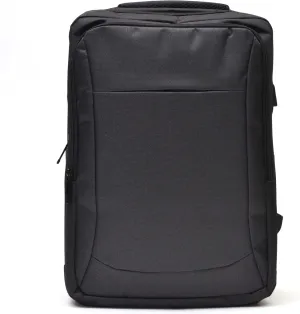 Black Backpack for Travel - 17" x 12" Carry On Backpack for Women and Men, Water Repellent Airplane Backpack