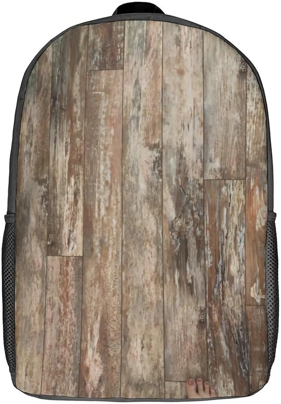 Black Bear Cabin Rustic Wood Backpack Lightweight Waterproof Backpacks Laptop Backpack for Unisex Casual Travel Daypacks Large Capacity