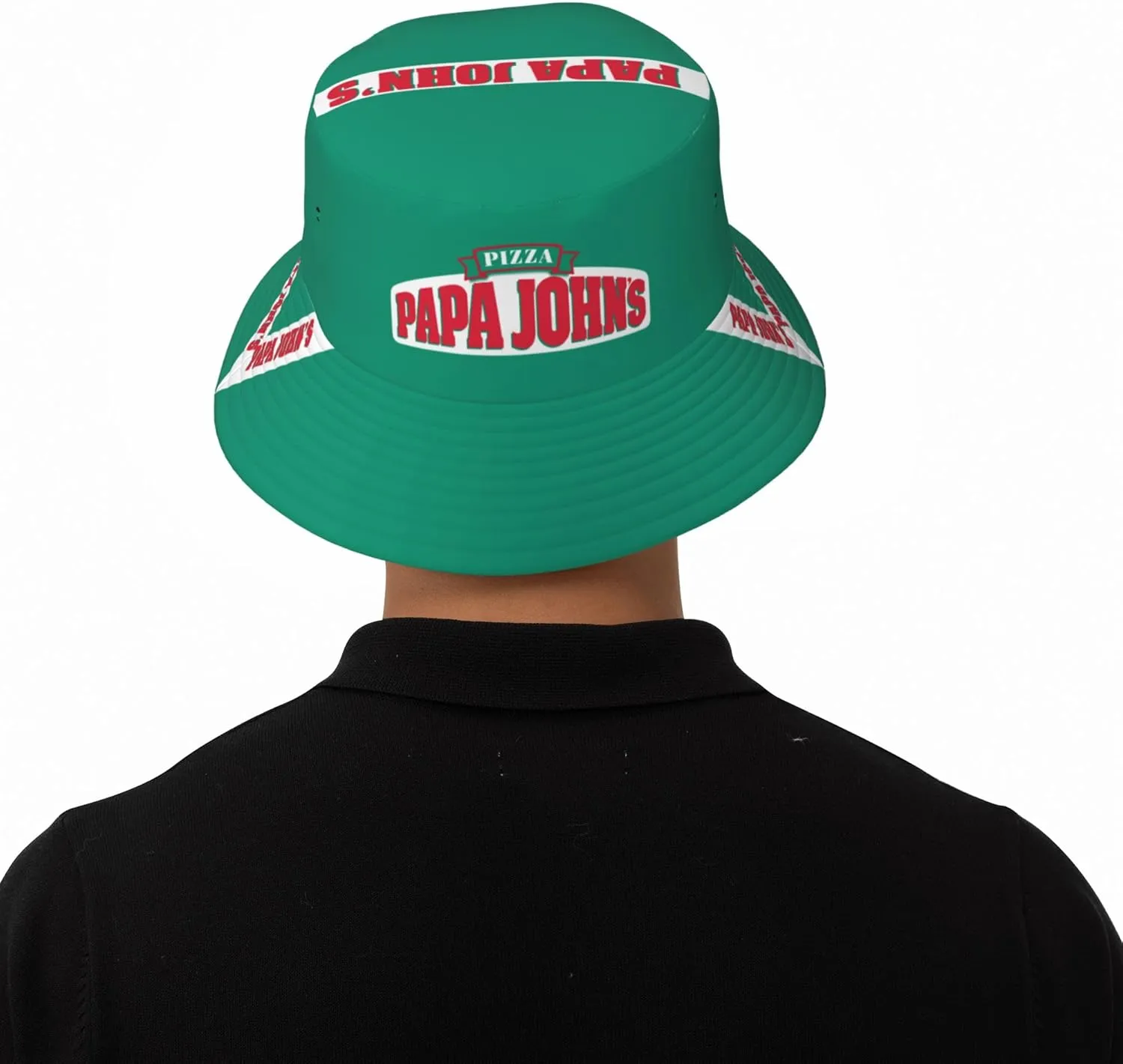 Black Foldable Bucket Hat for Women Men Summer Sun Beach Fishing Cap