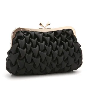 Black Premium Rhinestone Evening Party Purse