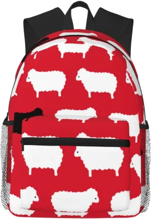Black Sheep Sweater Pattern Lightweight Packable Backpack Travel Casual Hiking Daypack Foldable Backpack For Men Women