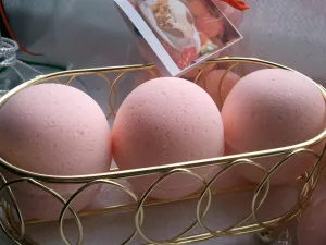 BLACKRASPBERRYVANILLA Bath Bombs: Fizzies, 5 oz large, Ultra-Moisturizing, Natural, made with Shea, Mango and Cocoa Butter