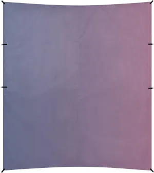 Blue Pink Gradient Beach Tent & Canopy UPF50  Protection Easy Setup Portable Sun Shelter with Sturdy Poles, Sandbags and Shovel for Camping Trips, Fishing, Backyard Fun or Picnics