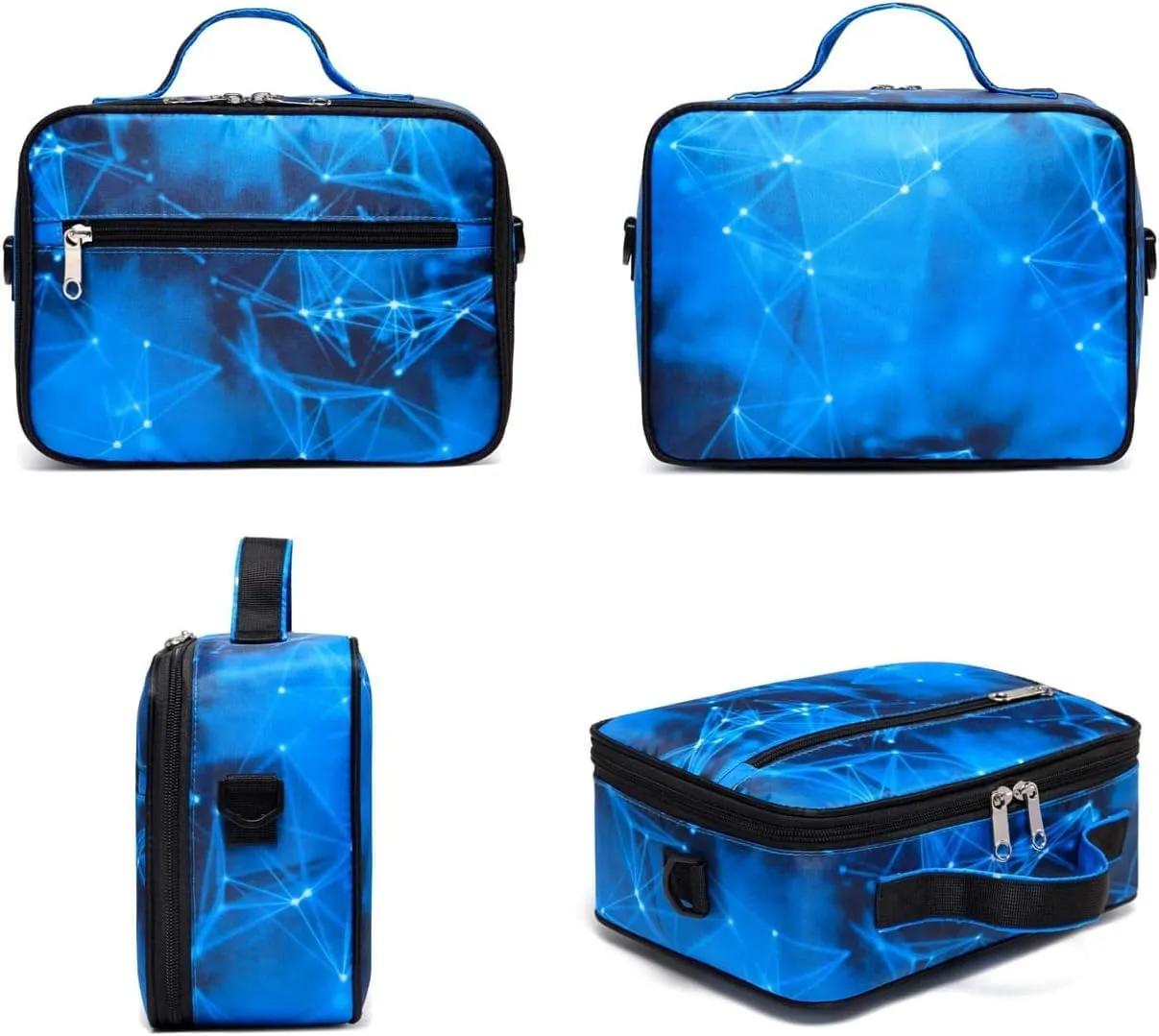 BLUEFAIRY Boys Backpacks Set with Lunch Bag for Kids Primary Elementary School Bags for Teens Middle Book Bags with Insulated Lunch Box for Adolescentes Back to School Travel Aged 8-10 Blue18