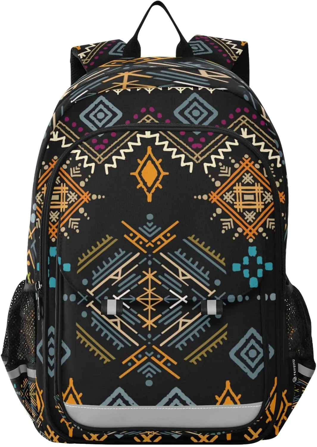Bohemian Aztec Tribe Boho Laptop Backpack Purse for Women Men School Bag 17 Inch Bookbag Student Boys Girls Travel Casual Daypack