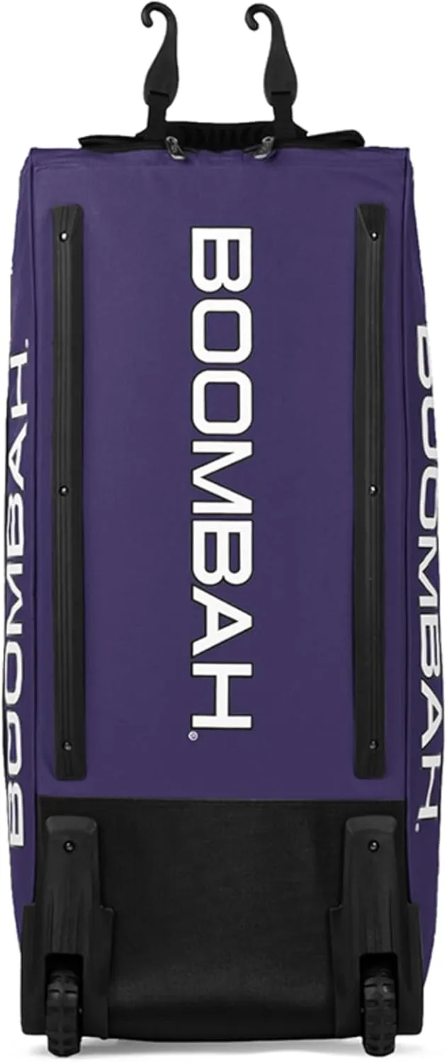 Boombah Brute Rolling Bat Bag - 35" x 15" x 12-1/2" - Multiple Color Options - Holds 4 Bats and Room for Gear - Wheeled Bag