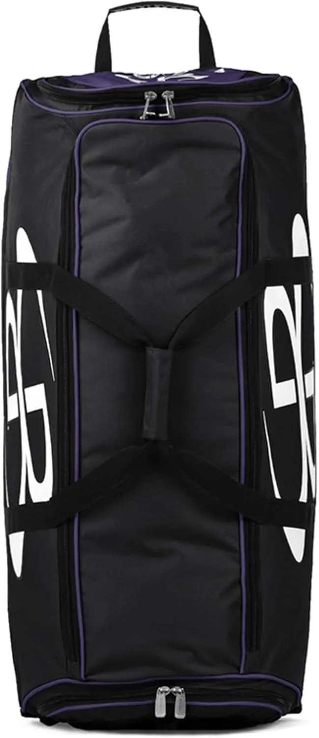 Boombah Brute Rolling Bat Bag - 35" x 15" x 12-1/2" - Multiple Color Options - Holds 4 Bats and Room for Gear - Wheeled Bag