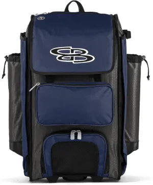 Boombah Catchers Superpack Hybrid Rolling Bat Bag - Multiple Colors - Wheeled & Backpack Version